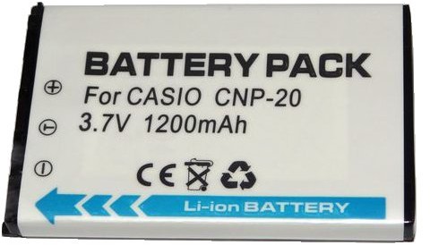 amsahr Casio NP-20 1200 mAh, 3.7 wolta, dopuszczenie CE, RoHS.Bateria jednorazowa BT-CANP20-1CT