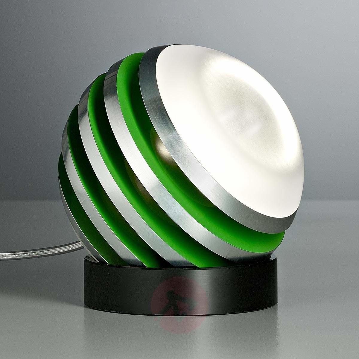 TECNOLUMEN Oryginalna Lampa stołowa LED BULO zielona