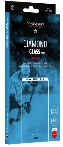 MYSCREEN Protector Szkło Diamond Glass Edge Full Glue Redmi Note 9, czarna ramka 5901924978381