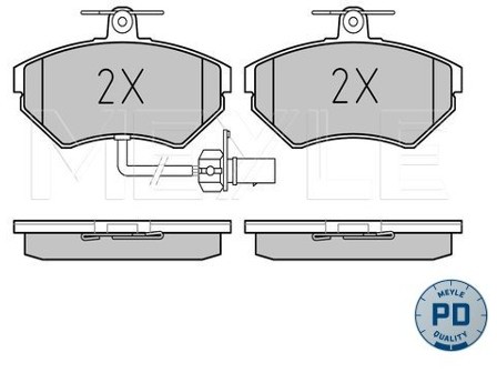 Wulf Gaertner Autoparts Zestaw klocków hamulcowych, hamulce tarczowe Wulf Gaertner Autoparts 025 219 4519-1/PD