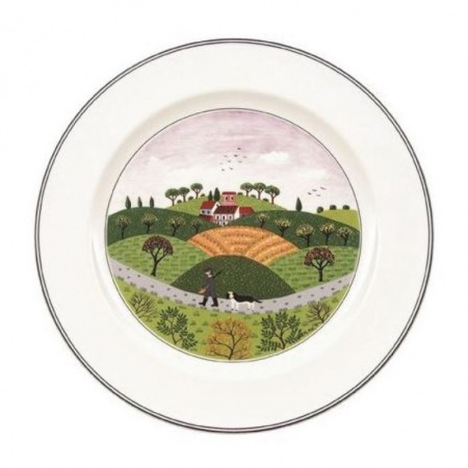 Villeroy & Boch Design Naif Talerz obiadowy Myśliwy średnica: 27 cm (10-2337-2627)