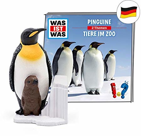 tonies tonies 10000265 figurka słuchowiska do Toniebox, was ist  pingwin & was ist was  zwierzęta w zoo, słuchowisko dla dzieci od 6 lat, czas gry ok. 48 minut. 10000265