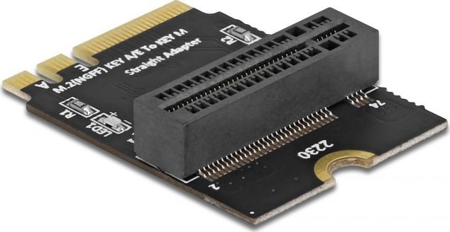 Delock Przejściówka M.2 key A+E do slotu key M 64137 64137