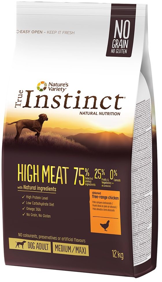 True Instinct High Meat Medium-Maxi Salmon 12 kg