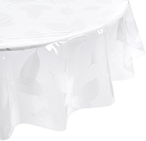 Décor Ligne Décor ligne 1710323 Nappe Cristal imprimé feuille Blanc 140 cm  1710323, obrus, kryształ, okrągła, 140 cm, nadruk feuille, kryształ, biały 1710323