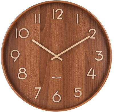 Karlsson Zegar ścienny Pure medium dark basswood by KA5809DW
