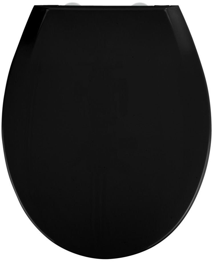 WENKO Uniwersalna deska sedesowa w kolorze czarnym z tworzywa Thermoplast z innowacyjnym systemem montażu B07FP5LWTF-brak zdj