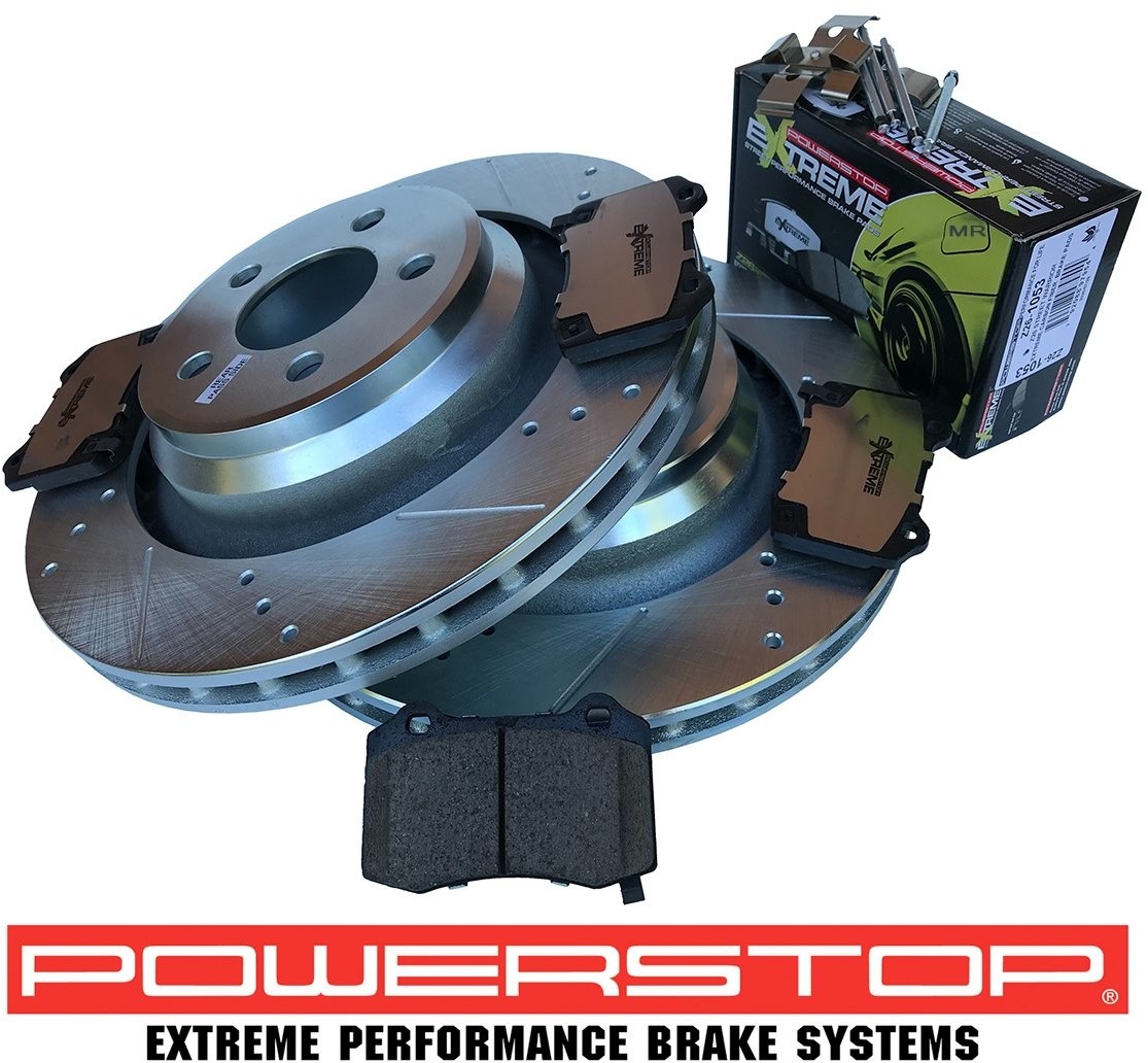 POWERSTOP Tylne klocki Z26 + WIERCONE tarcze hamulcowe 350mm POWERSTOP Chrysler 300C SRT AR8775XPR+Z26-1053
