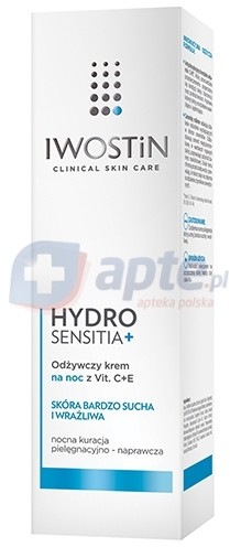 Nepentes Iwostin Hydro Sensitia odżywczy krem na noc z Vit. C+E 50ml