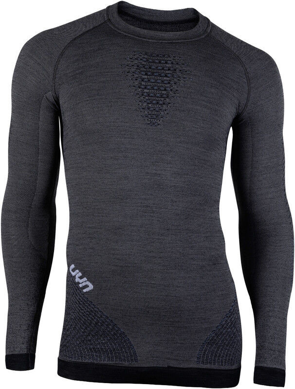 UYN Fusyon UW Koszulka z długim rękawem Mężczyźni, grey york/avio/white L/XL 2020 Koszulki bazowe do biegania