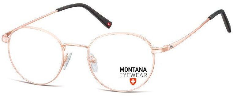 Montana Zlote Lenonki okragle okulary oprawki optyczne, korekcyjne MM609B