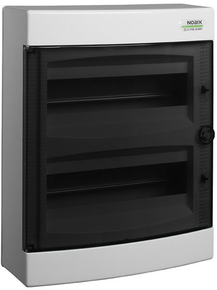 Plast obudowa instal. przezr drzwi natynk. IP40 2 rzędy 2x12 modułów PNS 24T
