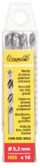 CONDOR Zestaw wierteł podwójnie szlifowane do metalu 5,2mm 10szt