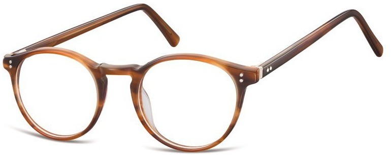 Sunoptic Okrągłe okulary oprawki zerowki korekcyjne AC43B