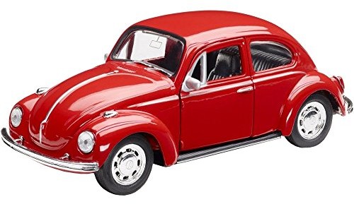 Volkswagen 111087511 garbus samochód zabawka, czerwony, 12 cm 111087511