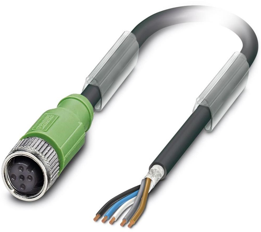 Phoenix Contact Kabel do czujników/elementów wykonawczych Phoenix Contact SAC-5P-10 0-PUR/M12FS SH 1500758 Kabel otwarte końcówki 1 szt SAC-5P-10 0-PUR/M12FS SH