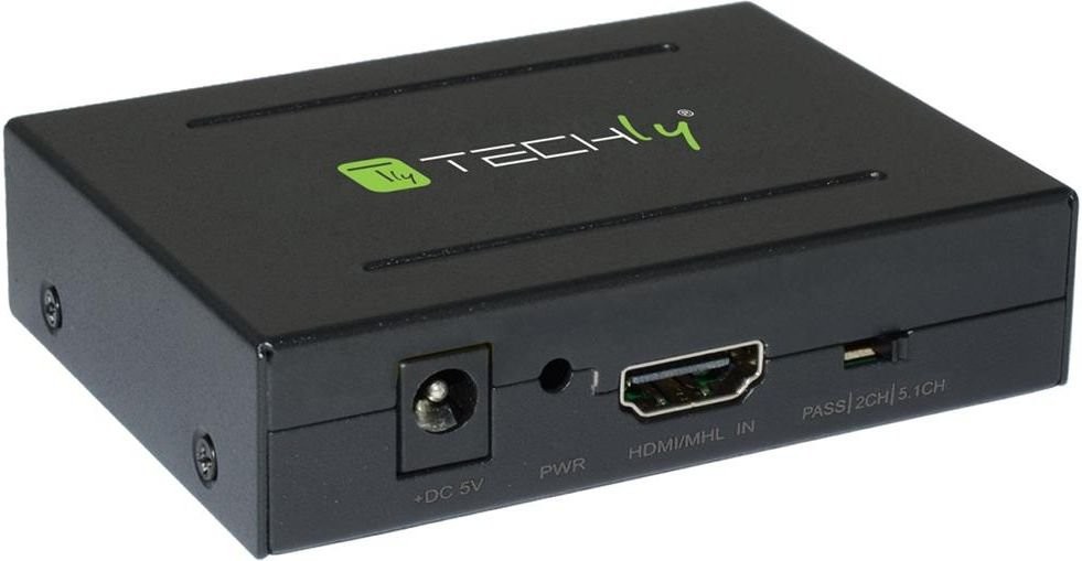 Techly Techly Extractor separator audio z HDMI RCA R/L SPDIF Toslink 2.0 CH 5.1 CH 025732