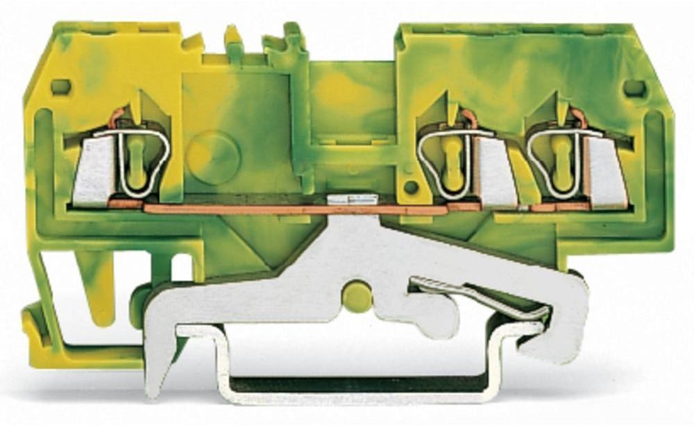 Wago Terminal przewodzący ochronny 4 mm Sprężynowe Alokacja Terre zielono-żółty 279-687 100 szt