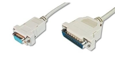 Assmann Kabel połączeniowy LPT Typ DSUB25/DSUB9 M/Ż beżowy 3m AK-580105-030-E