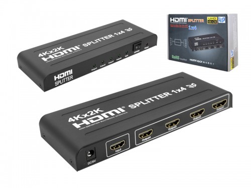 Spacetronik Rozgałęźnik HDMI 1/4 SPH-RS104V4A HDMIROZG1/4SPACE