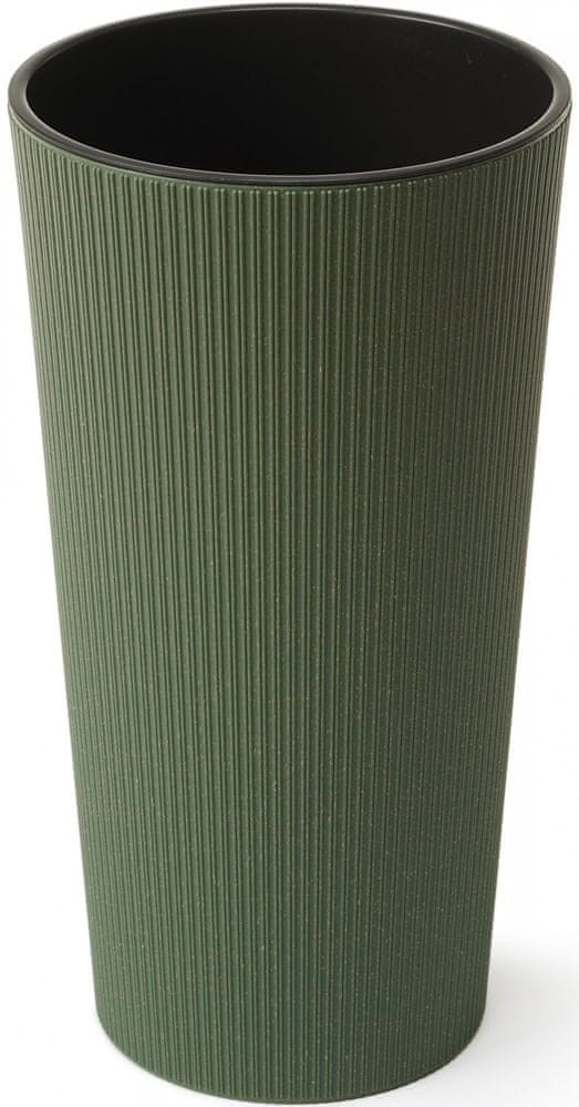 LAMELA Doniczka LILIA ECO JUMPER 19 cm wysokość 36,4 cm zielona