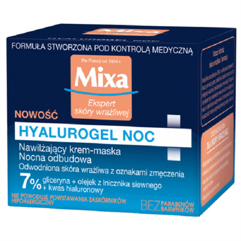 Mixa Hyalurogel Noc nawilżający krem-maska na noc 50ml 54030-uniw