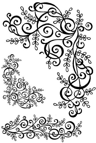 Art Stamps Rodzaj Stamps A6 Sue Dix spirali, Kringel i stempel PICS014