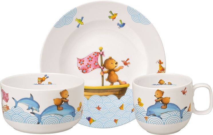 Villeroy & Boch Naczynia dziecięce Happy as a Bear 3 el. 14-8664-8427