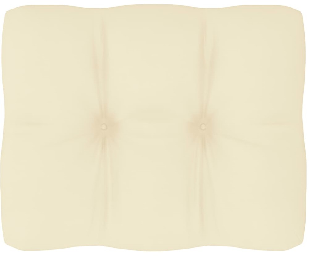 vidaXL Poduszka na sofę z palet, kremowa, 50x40x12 cm
