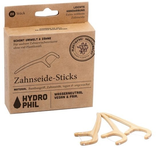 HYDROPHIL Nić dentystyczna na bambusowym uchwycie HYD 019