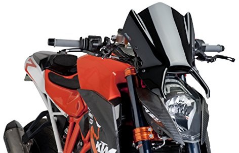 Puig 7014N przednia szyba naga nowa generacja sport, czarna 7014N