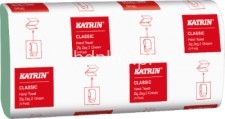 Katrin Ręcznik składany zielony Classic Zig Zag 3000 szt, 2-warstwowy 65982