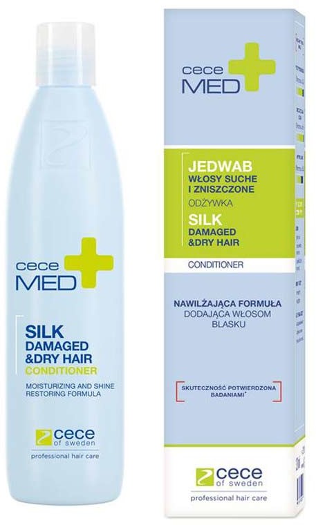 CeCe of Sweden Odżywka z jedwabiem do włosów suchych i zniszczonych Med Silk 300ml