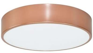 TEAM Plafon LAMPA sufitowa 137623691880 TEAM okrągła OPRAWA metalowa natynkowa różowe złoto biała