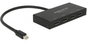 Delock Displayport 1.2 Splitter 1 X Mini DisplayPort w > 4 X DisplayPort Out 4 K 87693