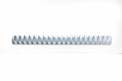 GBC pierścienie z tworzywa sztucznego grzbiety (21, 210 arkuszy, A4, 22 MM), 100 sztuk, białe