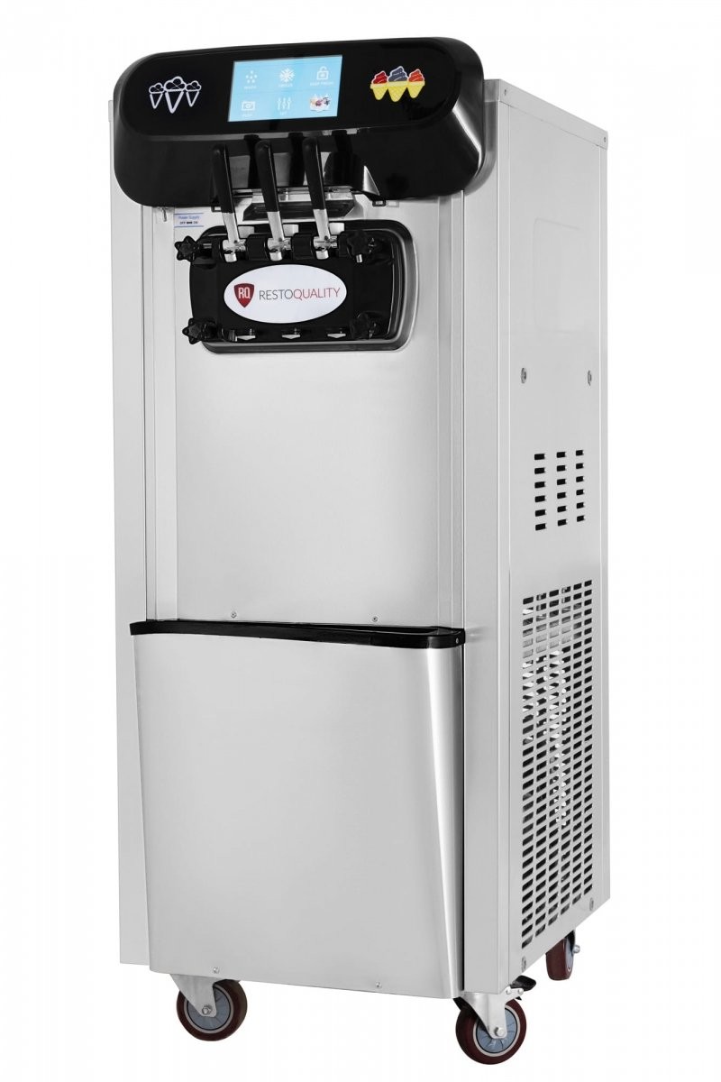 Resto Quality Maszyna do lodów włoskich automat do lodów soft 2 smaki + mix wolnostojąca 2x7,2 l RQ369C