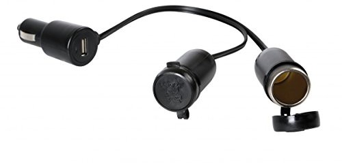 Lampa 38966 wtyczka USB z podwójnym zamkiem wtyk zapalniczki samochodowej 12/24 V 38966