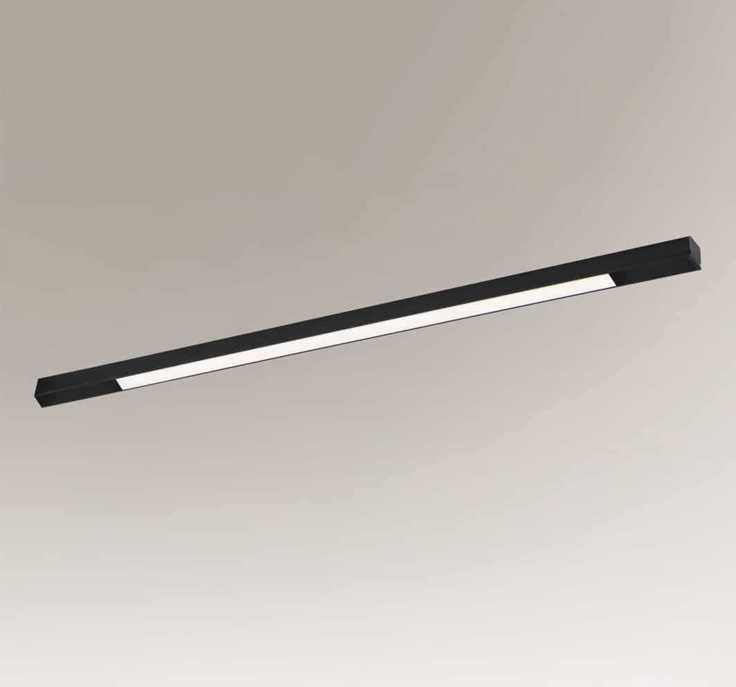 Shilo Plafon LAMPA industrialna HAKODA 1956 metalowa OPRAWA sufitowa LED 16W 3000K plafoniera listwa czarna __code-69591
