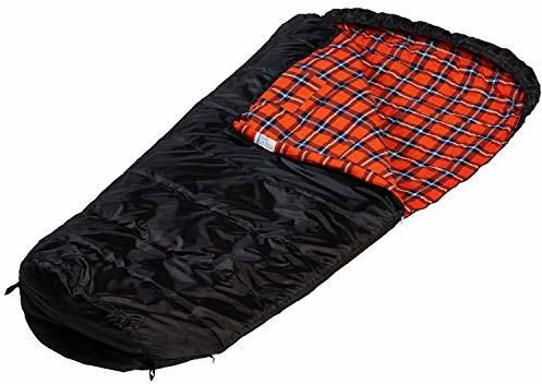 skandika Skandika śpiwór Vegas flanelowy XXL śpiwór umiański, sleeping Pod 220 x 110 cm  zamek błyskawiczny  luksusowa flanelowa wyściółka  możliwość łączenia (czarny)