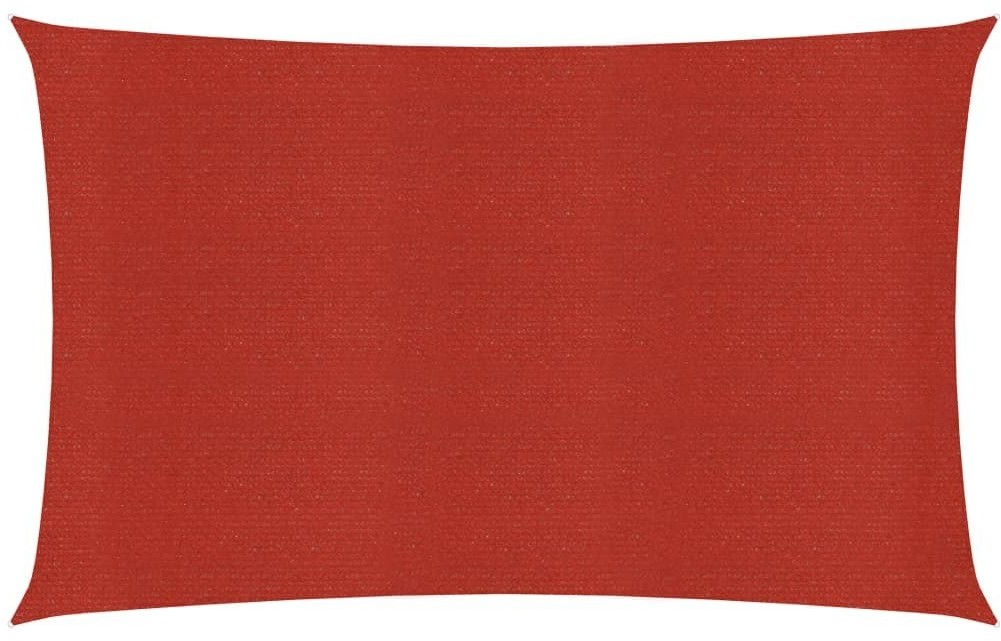 VidaXL Żagiel przeciwsłoneczny, 160 g/m, czerwony, 2x4 m, HDPE 311614 VidaXL