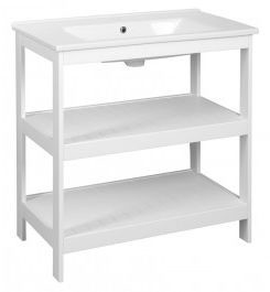 Aqualine ETIDE szafka umywalkowa 81,5x86x44 cm, biały mat ET830