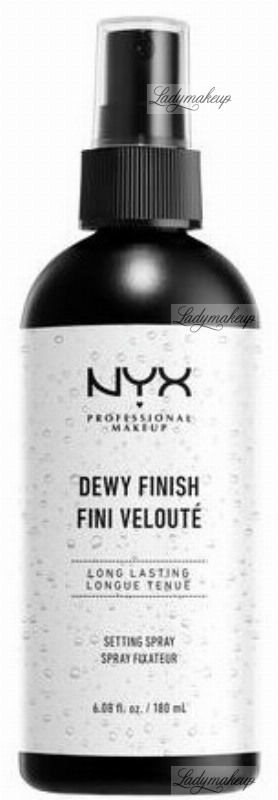 NYX professional makeup Professional Makeup - DEWY FINISH MAKEUP SETTING SPRAY - Utrwalający makijaż spray nabłyszczający - 180 ml