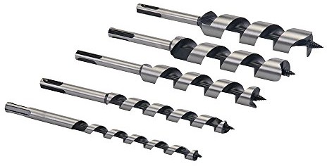 Silverline 633483 5-częściowe wiertło ślimakowe SDS Plus, zestaw 10  25 mm 633483