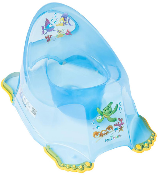 Tega Baby AQ-007-115 Nocnik antypoślizgowy AQUA trans.niebieski