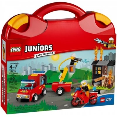 LEGO JUNIORS Patrol Strażacki - walizeczka 10740