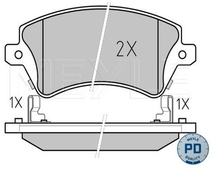 Wulf Gaertner Autoparts Zestaw klocków hamulcowych, hamulce tarczowe Wulf Gaertner Autoparts 025 237 6617/PD