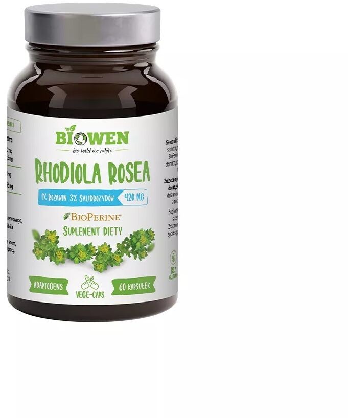 BIOWEN Rhodiola Rosea 420mg (Różeniec górski) 60 Kapsułek wegańskich