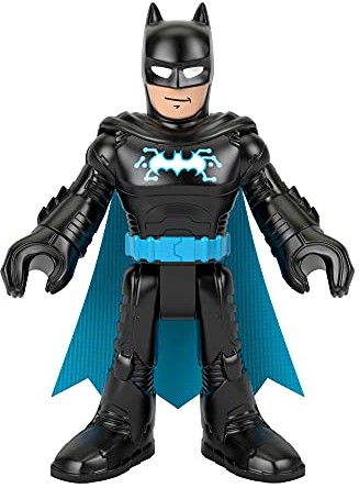 Mattel Fisher-Price Fisher-Price GXH58 - Imaginext DC Super Friends Batman figurka XL - Bat-Tech Blue, ruchoma figurka, 25,4 cm, zabawka prezent dla dzieci od 3 lat GXH58