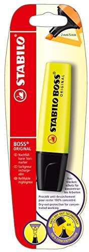 STABILO Stabilo Boss Original, żółty, tekstu marker, żółty 1 szt. w opakowaniu B-10129-10